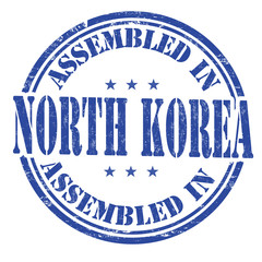 Assembled in North Korea stamp