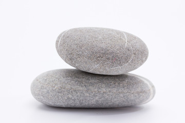 Fototapeta na wymiar stones on a white background