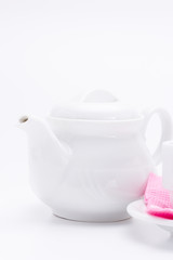 white tea and white cup