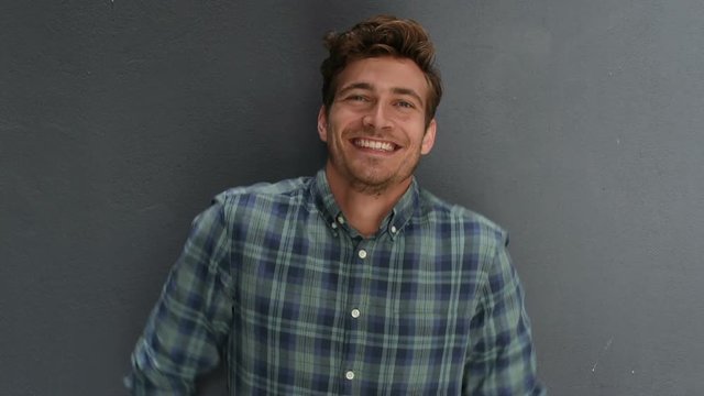 Laughing young man