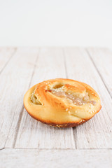 Sweet Bread with Taro Custard