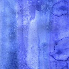 Abstract background painted by watercolor. Ink stains on paper. Hand drawn illustration.