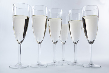 champagne glasses