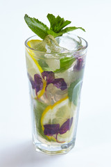 summer lemonade isolated