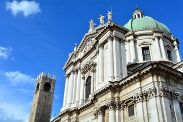 Fototapeta premium The famous cathedral in Brescia, Italy.