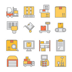 Storage line icons.