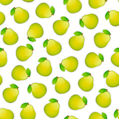 Seamless Pattern with Pears