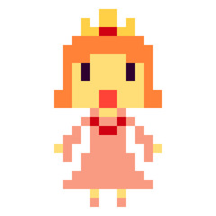 pixel art princess