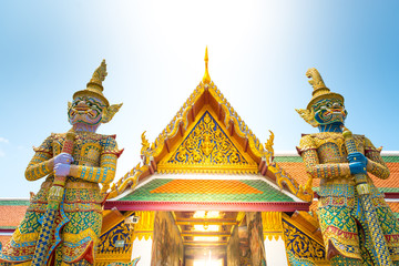 Fototapeta na wymiar Wat Phra Kaeo in Bangkok, Thailand.