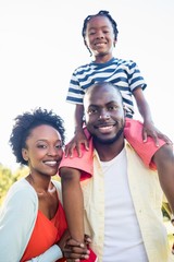Obraz premium Happy family posing together