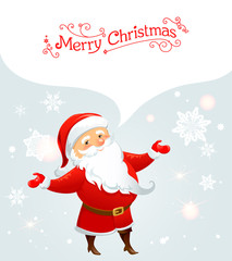 Santa Claus with bubble