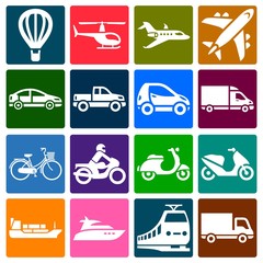 Transportation Icon Color