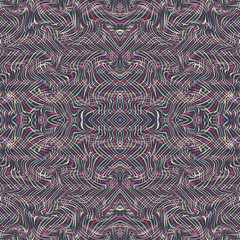 Fototapeta premium Ethnic boho seamless pattern. Print. Repeating background. Cloth design, wallpaper.
