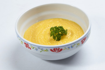 cream soup isolated