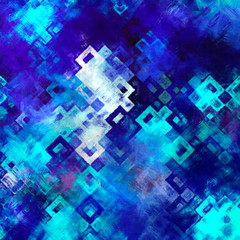  rectangle geometry impressionism, geometry painting, background rectangles geometry drawing,  shapes blue painting pattern 