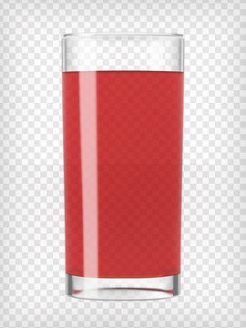 Red Fruit Juice in a Glass