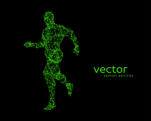 Vector illustration of running man.