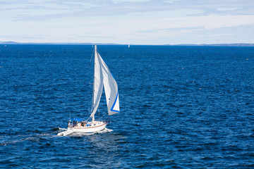 Sailing Across Bay