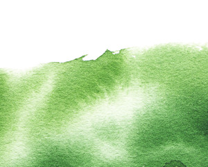 Abstract watercolor background. Pastel green color. Hand drawn illustration.