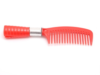 comb for hair on a white background