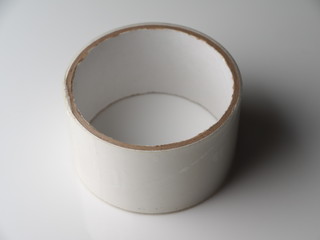 Scotch tape on a gray background