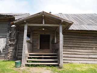 door in a wooden house