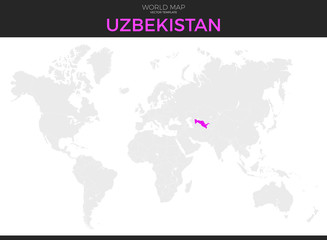 Uzbekistan Location Map