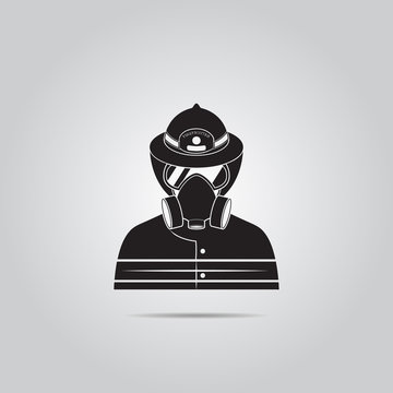 Fireman vector icon