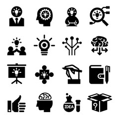 Idea icon set