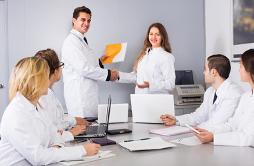 Discussion of research work.