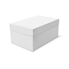 Blank paper or cardboard box template