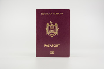 Moldovan foreign passport closeup