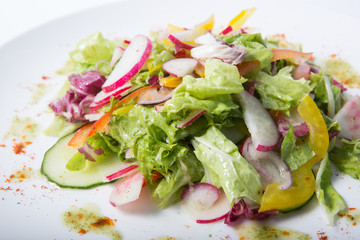 Salad with radish