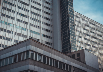 high contrasted office building