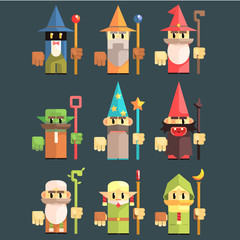 Obraz premium Flash Game Wizard Set