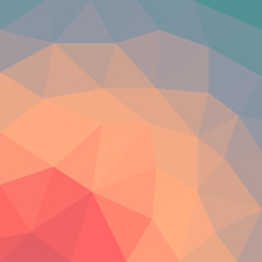 sunrise/sunset abstract vintage background - colorful smooth gradient vector illustration design polygon style