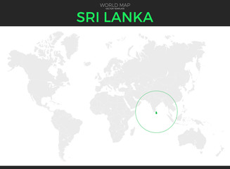 Democratic Socialist Republic of Sri Lanka Location Map
