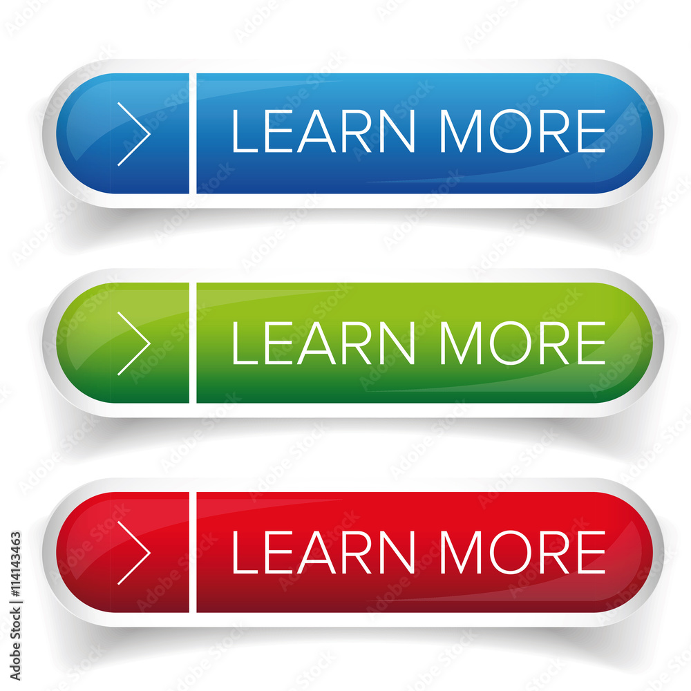 Poster learn more button set