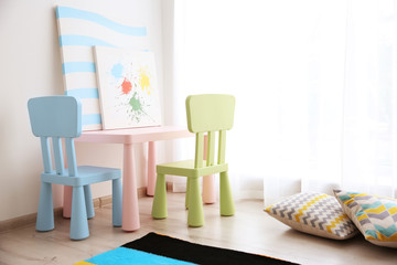 Interior of playing room