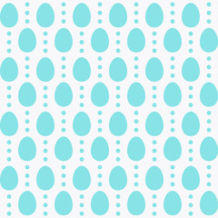 Seamless pattern with Easter eggs and dots