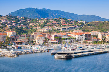 Fototapeta na wymiar Propriano port, South Corsica, France