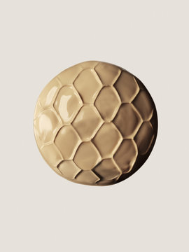 Close up of textured foundation