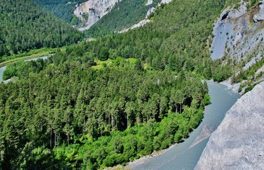 Rheinschlucht bei Flims, Graubünden