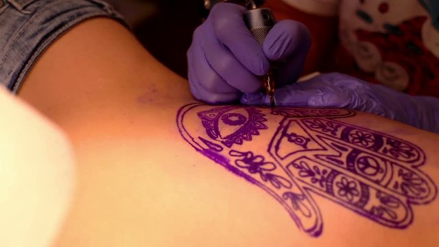 Making a tattoo
