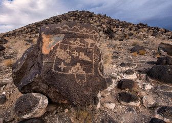 Petroglyphs at Boca Negra at Petroglyph National Monument in Albuquerque, New Mexico
