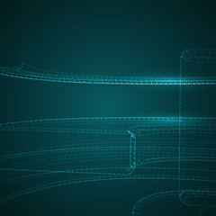 Abstract futuristic illustration