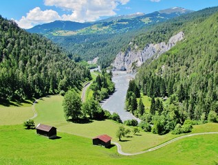 Rheinschlucht bei Flims, Graubünden