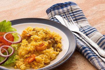 Stir Shrimp Pumpkin Rice