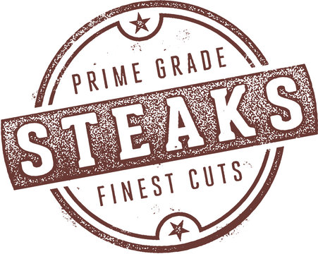 Prime Grade Steaks Restaurant Stamp