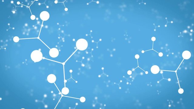 medical bright abstract atom particle background